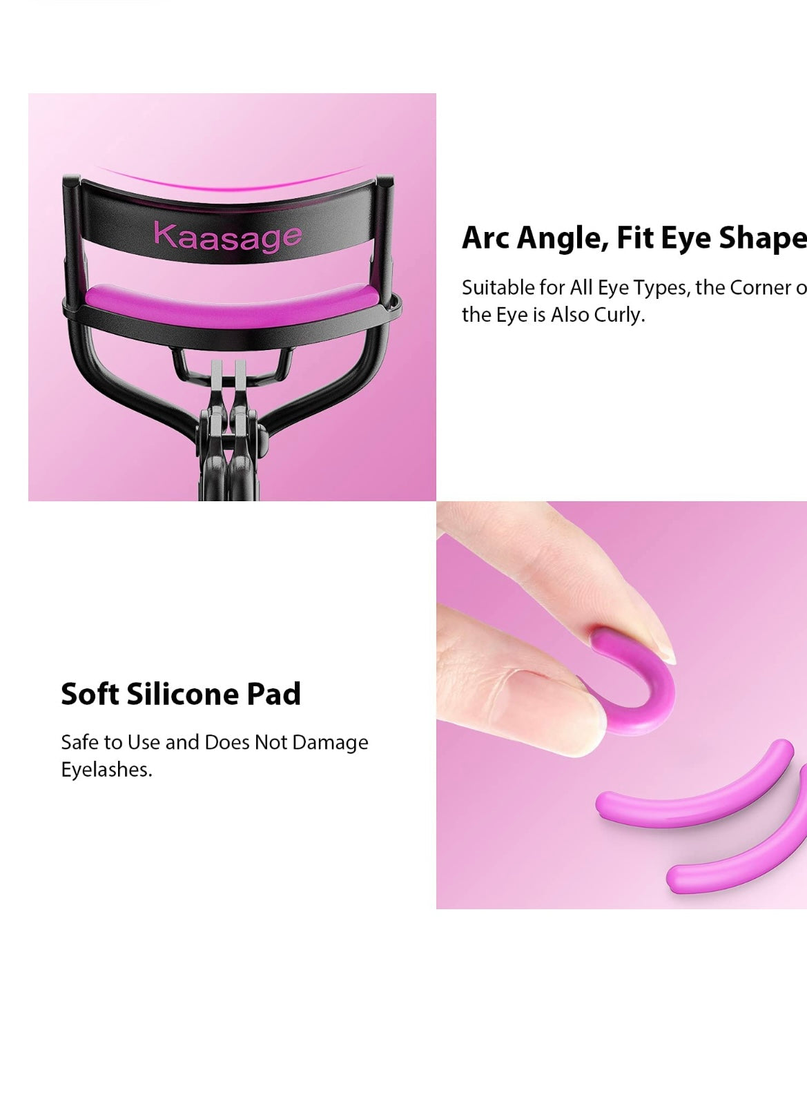 Kaasage Eyelash Curler with Pads